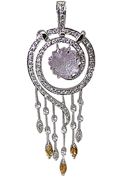 SKU 11553 - a Amethyst pendants Jewelry Design image
