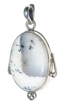 SKU 11724 - a Dendrite opal pendants Jewelry Design image