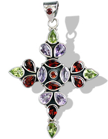 SKU 1191 - a Multi-stone Pendants Jewelry Design image