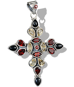 SKU 1194 - a Multi-stone Pendants Jewelry Design image