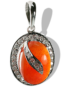SKU 12054 - a Carnelian pendants Jewelry Design image