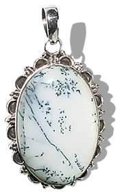 SKU 12070 - a Dendrite opal pendants Jewelry Design image