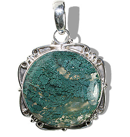 SKU 12083 - a Moss agate pendants Jewelry Design image