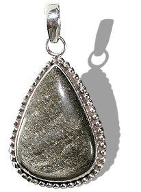 SKU 12105 - a Obsidian pendants Jewelry Design image