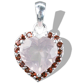 SKU 12160 - a Rose quartz pendants Jewelry Design image