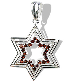 SKU 12233 - a Garnet pendants Jewelry Design image