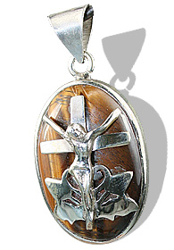 SKU 12267 - a Tiger eye pendants Jewelry Design image