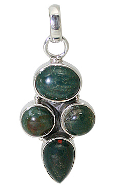 SKU 12298 - a Bloodstone pendants Jewelry Design image