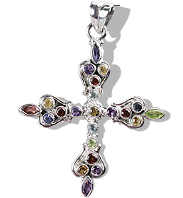 SKU 12312 - a Multi-stone pendants Jewelry Design image
