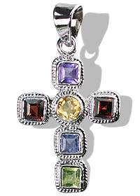 SKU 12327 - a Multi-stone pendants Jewelry Design image