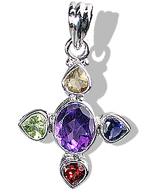SKU 12334 - a Multi-stone pendants Jewelry Design image