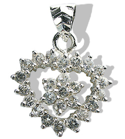 SKU 12409 - a White topaz pendants Jewelry Design image