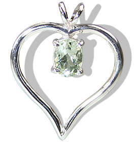 SKU 12419 - a Green Amethyst pendants Jewelry Design image