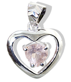 SKU 12424 - a Rose quartz pendants Jewelry Design image