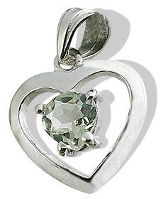 SKU 12425 - a Green Amethyst pendants Jewelry Design image