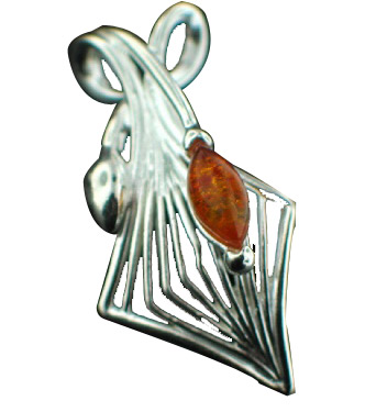 SKU 12477 - a Amber pendants Jewelry Design image