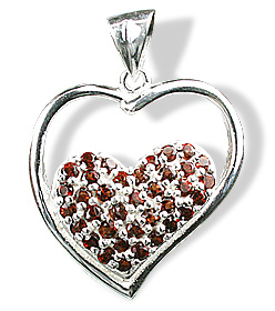 SKU 12537 - a Garnet pendants Jewelry Design image