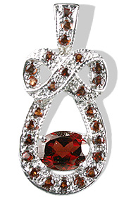SKU 12569 - a Garnet pendants Jewelry Design image