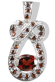 SKU 12569 - a Garnet pendants Jewelry Design image
