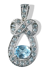 SKU 12570 - a Blue topaz pendants Jewelry Design image