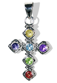 SKU 12588 - a Multi-stone pendants Jewelry Design image
