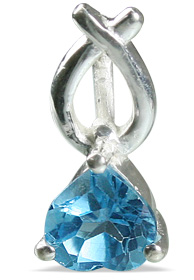 SKU 12831 - a Blue topaz pendants Jewelry Design image