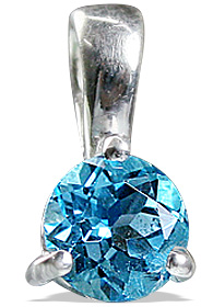SKU 12850 - a Blue topaz pendants Jewelry Design image