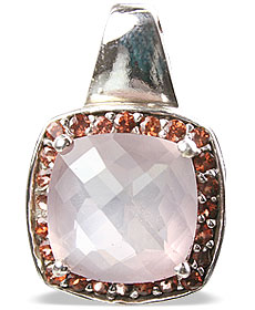 SKU 12956 - a Rose quartz pendants Jewelry Design image