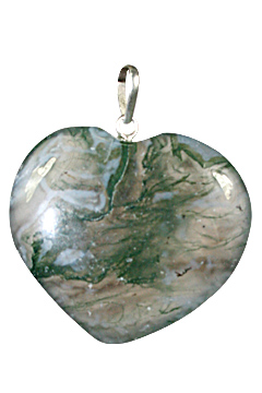 SKU 1331 - a Moss agate Pendants Jewelry Design image