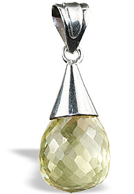 SKU 13414 - a Lemon quartz Pendants Jewelry Design image