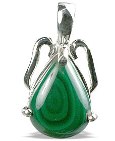 SKU 13487 - a Malachite pendants Jewelry Design image