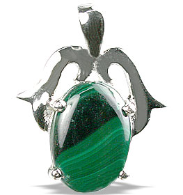 SKU 13488 - a Malachite pendants Jewelry Design image