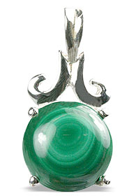SKU 13489 - a Malachite pendants Jewelry Design image