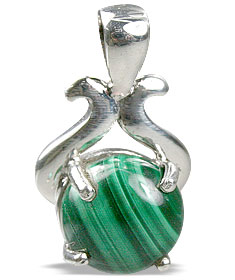 SKU 13490 - a Malachite pendants Jewelry Design image