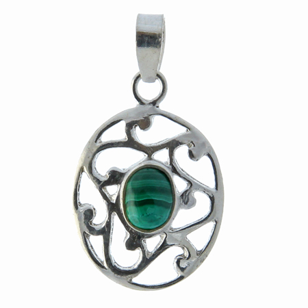 SKU 13520 - a Malachite pendants Jewelry Design image