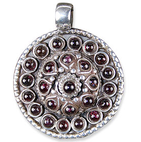 SKU 13718 - a Garnet pendants Jewelry Design image