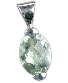SKU 13929 - a Green Amethyst pendants Jewelry Design image
