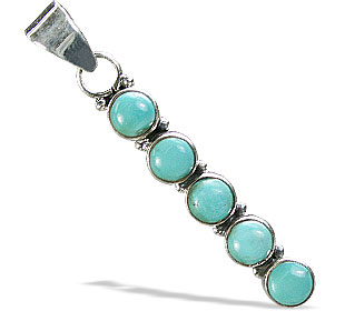 SKU 14615 - a Turquoise Pendants Jewelry Design image