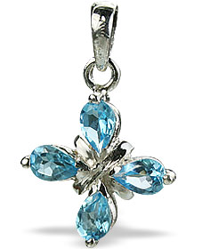 SKU 14679 - a Blue topaz pendants Jewelry Design image