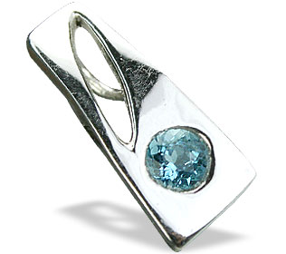 SKU 14690 - a Blue topaz pendants Jewelry Design image