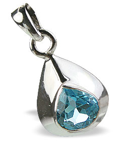 SKU 14696 - a Blue topaz pendants Jewelry Design image
