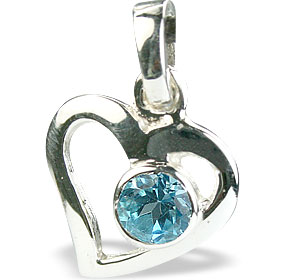 SKU 14737 - a Blue topaz pendants Jewelry Design image