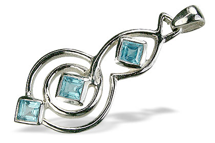 SKU 14756 - a Blue topaz pendants Jewelry Design image