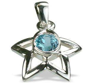 SKU 14762 - a Blue topaz pendants Jewelry Design image