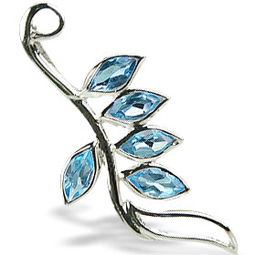 SKU 14770 - a Blue topaz pendants Jewelry Design image