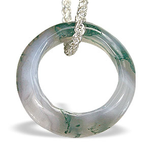 SKU 14791 - a Moss agate pendants Jewelry Design image