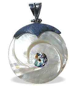 SKU 15124 - a Mother-of-pearl pendants Jewelry Design image
