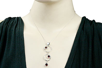 SKU 15153 - a Garnet pendants Jewelry Design image