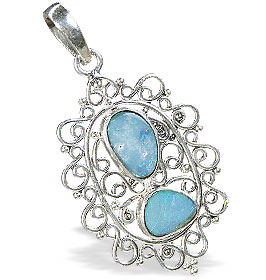 SKU 15162 - a Opal pendants Jewelry Design image