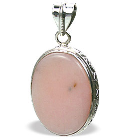 SKU 15455 - a Pink Opal Pendants Jewelry Design image